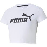 PUMA Essentials Slim Logo Cropped T-Shirt Damen PUMA white XL von Puma