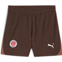 PUMA FC St. Pauli Heimshorts 2024/25 Kinder 01 - espresso brown/puma white 116 von Puma