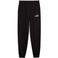 PUMA Flaming Love French Terry Jogginghose Mädchen 01 - PUMA black 140 von Puma