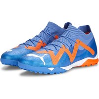 PUMA Future Ultimate Cage Hallen-Fußballschuhe 01 - blue glimmer/puma white/ultra orange 44 von Puma