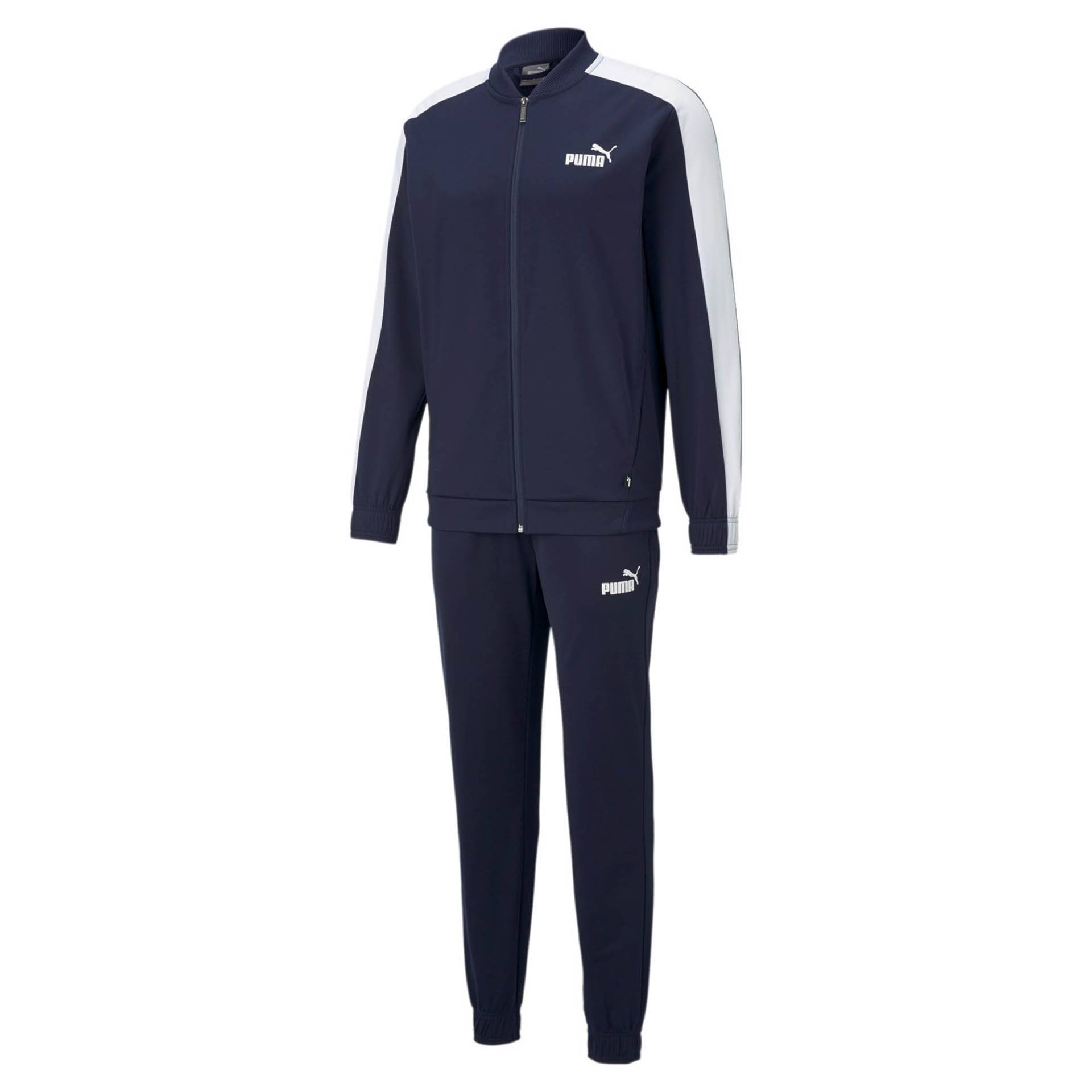 PUMA Herren Baseball Tricot Suit Trainingsanzug Jogginganzug 585843 blau von Puma