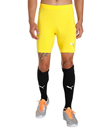 PUMA Herren, LIGA Baselayer Short Tight Hose, Cyber Yellow, M von PUMA