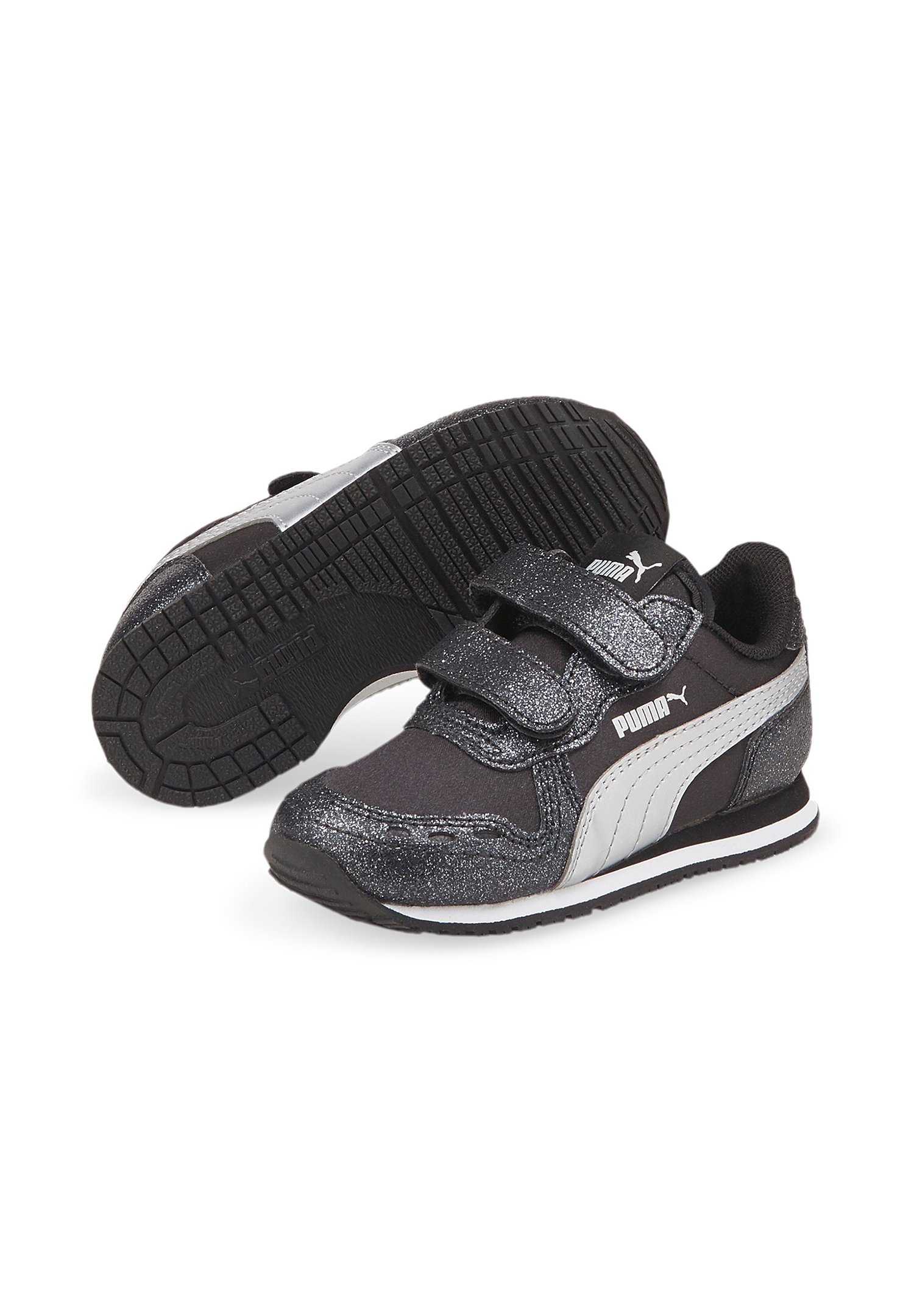 PUMA Kleinkinder Cabana Racer Glitz V PS Inf Sneaker Mädchen Schuhe Schwarz/silb... PUMA Kleinkinder Cabana Racer Glitz V PS Inf Sneaker Mädchen Schuhe Schwarz/silb... von Puma