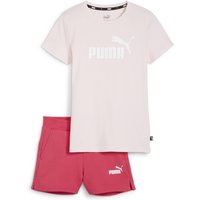 PUMA Logo Jogginganzug Set mit T-Shirt und Shorts Mädchen 67 - whisp of pink 164 von Puma