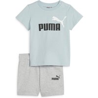 PUMA Minicats T-Shirt & Shorts Baby-Set 22 - turquoise surf 80 von Puma
