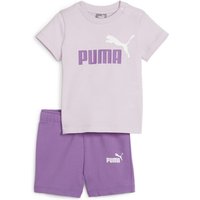 PUMA Minicats T-Shirt & Shorts Baby-Jogginganzug 59 - grape mist 104 von Puma