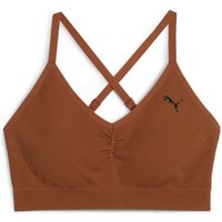 PUMA Move Shapelux Seamless Low Support Sport-BH Damen 81 - teak XS von Puma