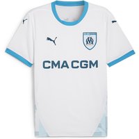 PUMA Olympique Marseille Heimtrikot 2024/25 Herren 01 - PUMA white/bleu azur S von Puma
