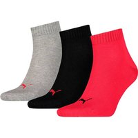 PUMA Plain Quarter-Socken 3er-Pack von Puma