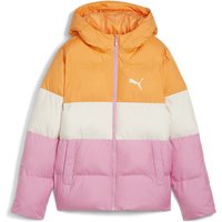 PUMA Polyester Kapuzen-Pufferjacke Kinder 48 - mauved out 128 von Puma