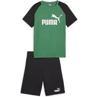 PUMA Polyester Sportshirt + Shorts Set Jungen 86 - archive green 152 von Puma
