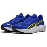 PUMA Pounce Lite Laufschuhe Kinder 03 - vivid blue/lemon sherbert/puma white 35.5 von Puma