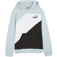 PUMA Power Colorblock Hoodie Jungen 22 - turquoise surf 128 von Puma