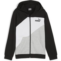 PUMA Power Colorblock Kapuzenjacke Jungen 01 - PUMA black 176 von Puma