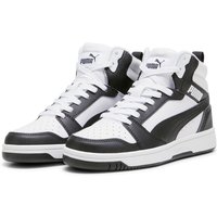 PUMA Rebound V6 Mid-Top Sneaker Kinder 01 - PUMA white/PUMA black/shadow gray 37 von Puma