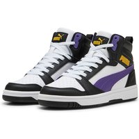 PUMA Rebound V6 Mid-Top Sneaker Kinder 23 - PUMA white/team violet/PUMA black 38.5 PUMA Rebound V6 Mid-Top Sneaker Kinder 23 - PUMA white/team violet/PUMA black 38.5 von Puma