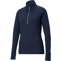 PUMA Rotation 1/4-Zip Golf Pullover Damen navy blazer S von Puma