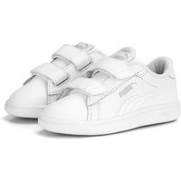 PUMA Smash 3.0 Leder-Sneaker mit Klettverschluss Baby 02 - PUMA white/cool light gray 25 von Puma