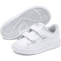 PUMA Smash v2 Leder Baby-Sneaker mit Klettverschluss PUMA white/PUMA white 21 von Puma
