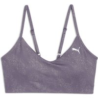 PUMA Studio Move Yogini Print Medium Support Sport-BH Damen 30 - pale plum XS von Puma