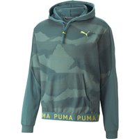 PUMA Train Allover-Print Trainingspullover Herren mineral blue/aop L von Puma