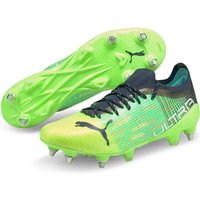 PUMA Ultra 1.3 MxSG Stollen-Fußballschuhe green glare/aqua/spellbound 40 von Puma