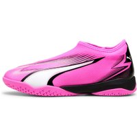 PUMA Ultra Match LL IT + Mid Hallen-Fußballschuhe Kinder 01 - poison pink/puma white/puma black 33 von Puma