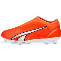 PUMA Ultra Match Laceless FG/AG Fußballschuhe Kinder 01 - ultra orange/puma white/blue glimmer 38 von Puma