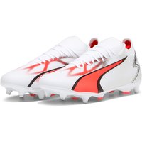 PUMA Ultra Match MxSG Stollen-Fußballschuhe Herren 01 - PUMA white/PUMA black/fire orchid 43 von Puma