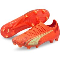 PUMA Ultra Ultimate FG/AG Fußballschuhe fiery coral/fizzy light/puma black 42 von Puma