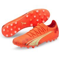 PUMA Ultra Ultimate MG Multi-Ground Fußballschuhe Herren fiery coral/fizzy light/puma black 42 von Puma