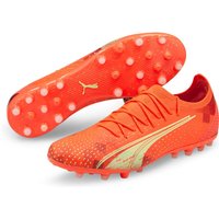 PUMA Ultra Ultimate MG Multi-Ground Fußballschuhe Herren fiery coral/fizzy light/puma black 46 von Puma