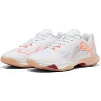 PUMA Vantage Nitro Handballschuhe Damen 01 - puma white/glowing red/rose quartz/dark crimson 40.5 von Puma