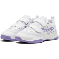 PUMA Varion II Hallenschuhe mit Klettverschluss Kinder 04 - PUMA white/lavender alert 33 von Puma