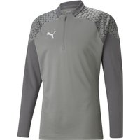 PUMA teamCUP Training 1/4-Zip Top Herren 13 - flat medium gray M von Puma