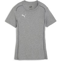 PUMA teamFINAL Casuals T-Shirt Damen 33 - medium gray heather/puma silver XS von Puma