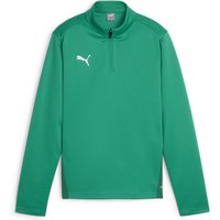 PUMA teamGOAL 1/4-Zip Trainings-Top Kinder 05 - sport green/puma white/power green 128 von Puma