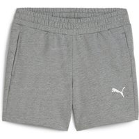 PUMA teamGOAL Casuals Sweatshorts Damen 33 - medium gray heather/puma white M von Puma