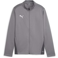 PUMA teamGOAL Trainingsjacke Jungen 13 - cast iron/puma white/shadow gray 140 von Puma