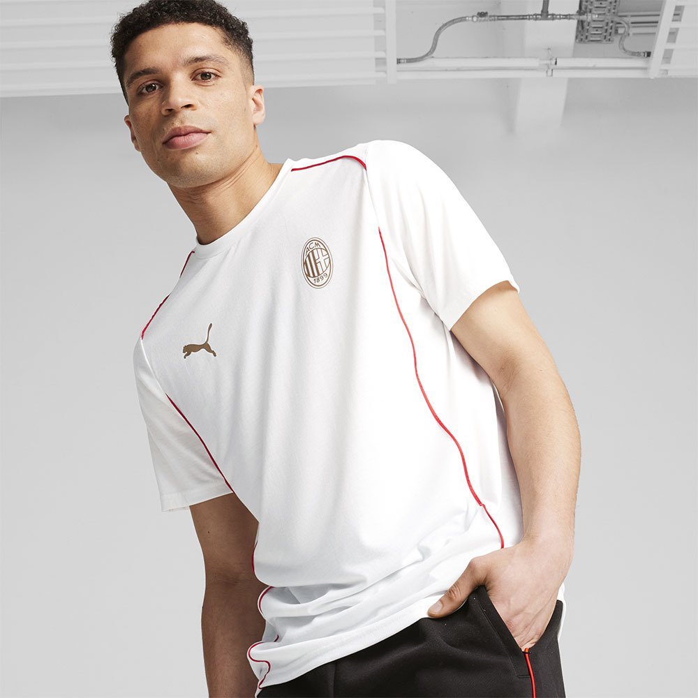 Puma Ac Milan Casuals Short Sleeve T-shirt Weiß L von Puma
