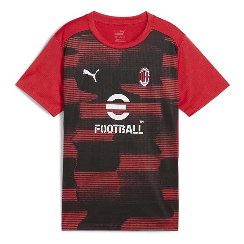 Puma Ac Milan Prematch Short Sleeve T-shirt Rot 15-16 Years von Puma