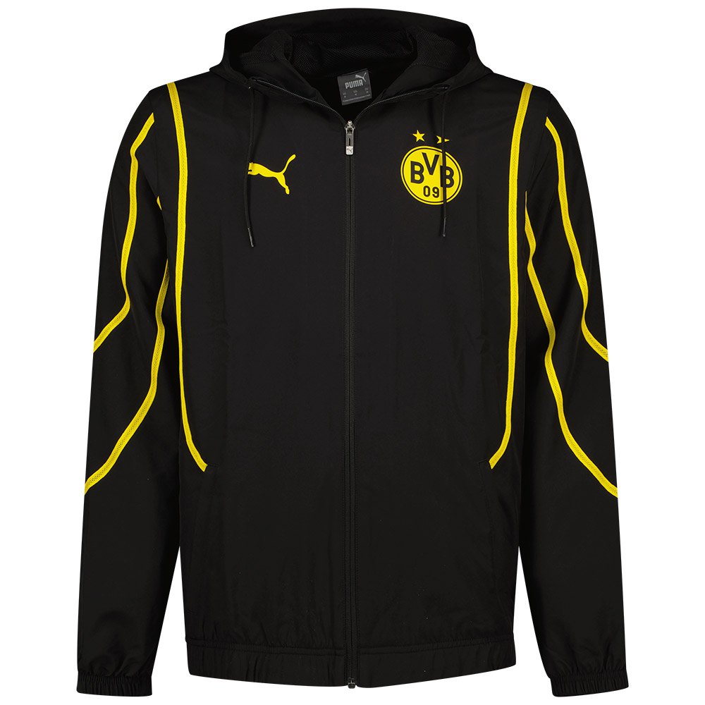 Puma Bvb Borrussia Dortmund Prematch Jacket Schwarz L von Puma