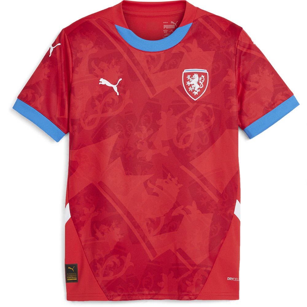Puma Czech Republic 23/24 Home Junior Short Sleeve T-shirt Rot 9-10 Years Puma Czech Republic 23/24 Home Junior Short Sleeve T-shirt Rot 9-10 Years von Puma