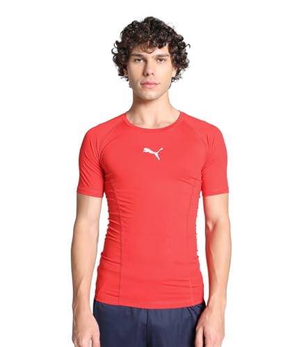 PUMA Herren Liga Baselayer Tee Shirt, Puma Red, S EU von PUMA