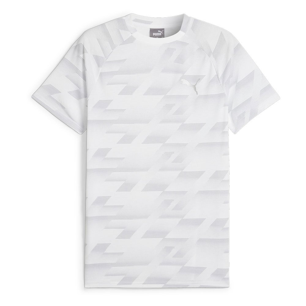 Puma Evostripe Aop Short Sleeve T-shirt Weiß L Mann von Puma