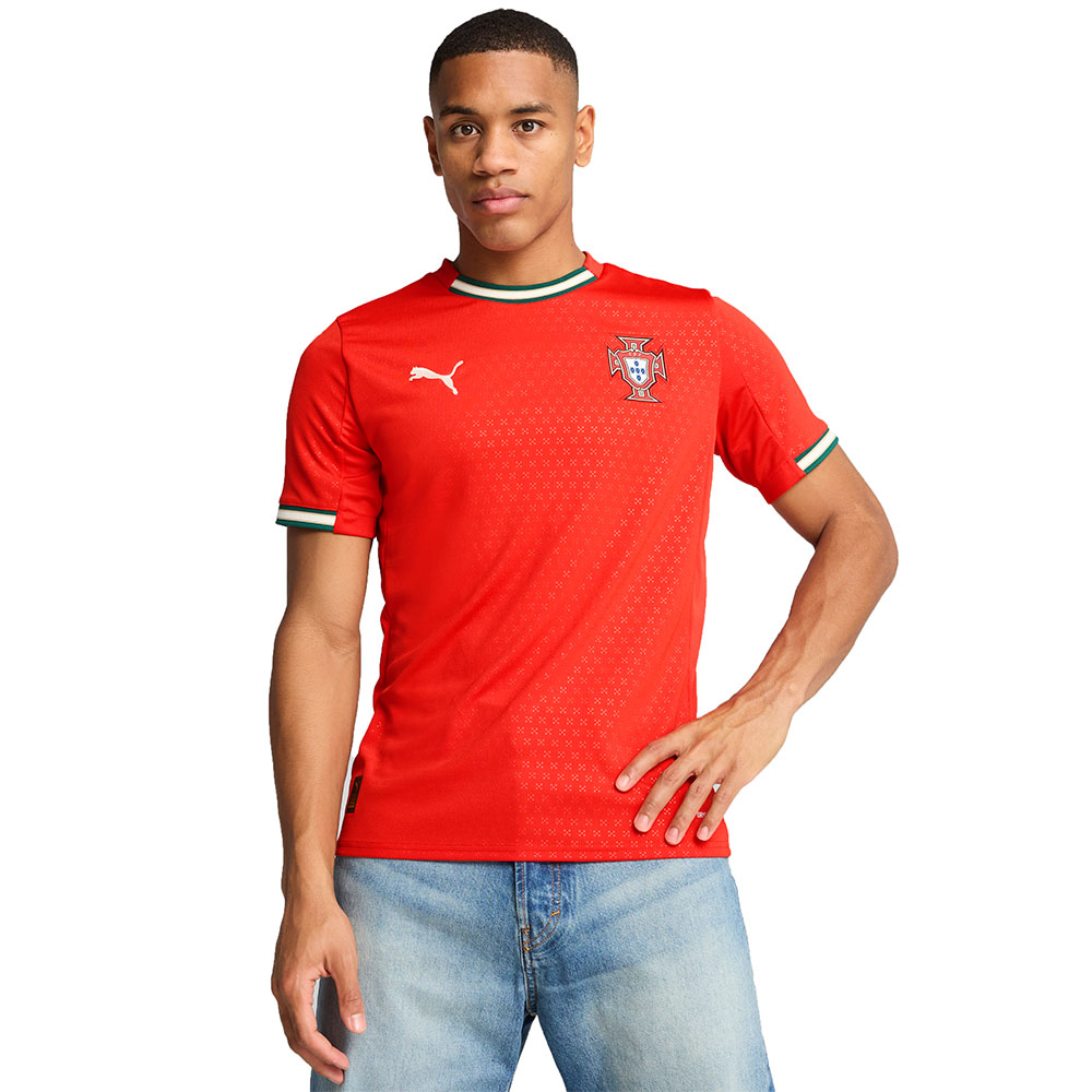 Puma Fpf Portugal Replica Home Short Sleeve T-shirt Orange L von Puma