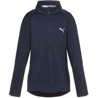 Puma Girls 1/4 Zip Fleece Midlayer navy von Puma