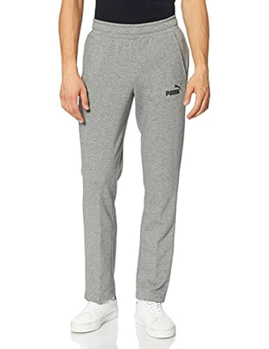 PUMA Herren Ess Logo Pants Tr Op Srl Hose, Medium Gray Heather B5, S von PUMA