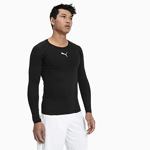 PUMA Liga Baselayer Tee LS T-Shirt, Herren, Schwarz (Schwarz), 52/54 (Herstellergröße: L) PUMA Liga Baselayer Tee LS T-Shirt, Herren, Schwarz (Schwarz), 52/54 (Herstellergröße: L) von Puma