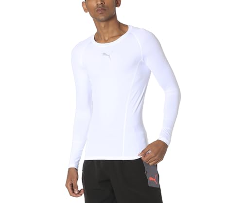 PUMA Liga Baselayer LS technisches T-Shirt, Herren, Weiß, 44/46 (Herstellergröße: S) PUMA Liga Baselayer LS technisches T-Shirt, Herren, Weiß, 44/46 (Herstellergröße: S) von PUMA
